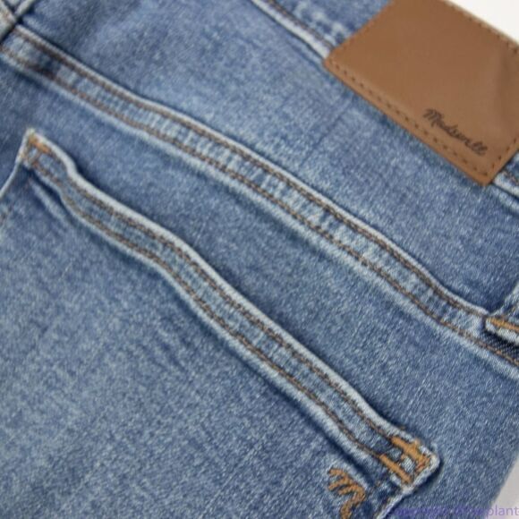NEW‎ Madewell the tall Mid-rise Skinny Crop Jeans dewey wash, size 30T - Picture 12 of 16